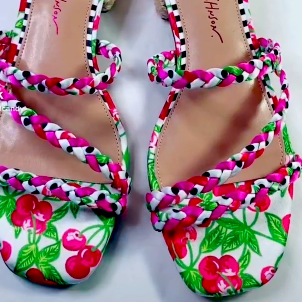 New Betsey Johnson Grovee Braided Dress Sandals - Picture 10 of 12